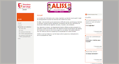 Desktop Screenshot of aliss.be